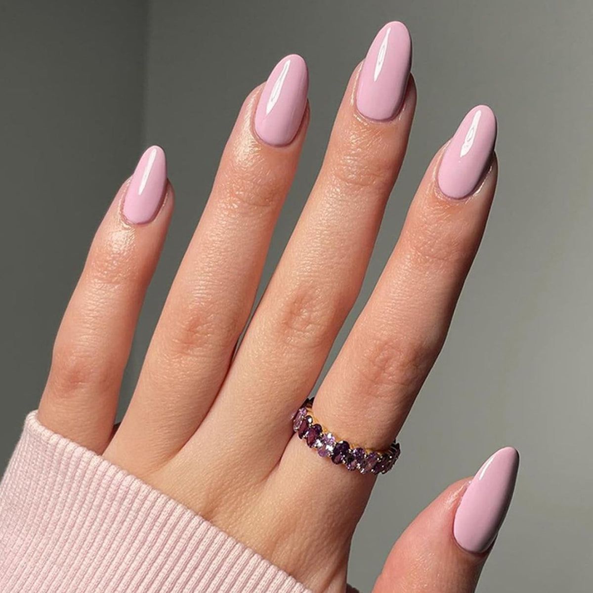 6 Packs (144 Pcs) | Reusable Press on Nails | Stick on Nails 12 Sizes-6 Styles|Almond Nails