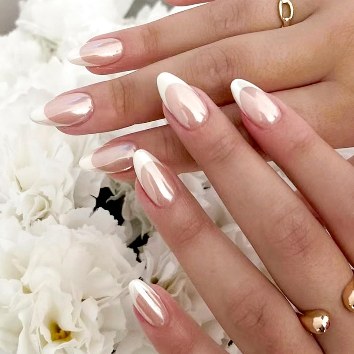 6 Packs (144 Pcs) | Reusable Press on Nails | Stick on Nails 12 Sizes-6 Styles|Almond Nails